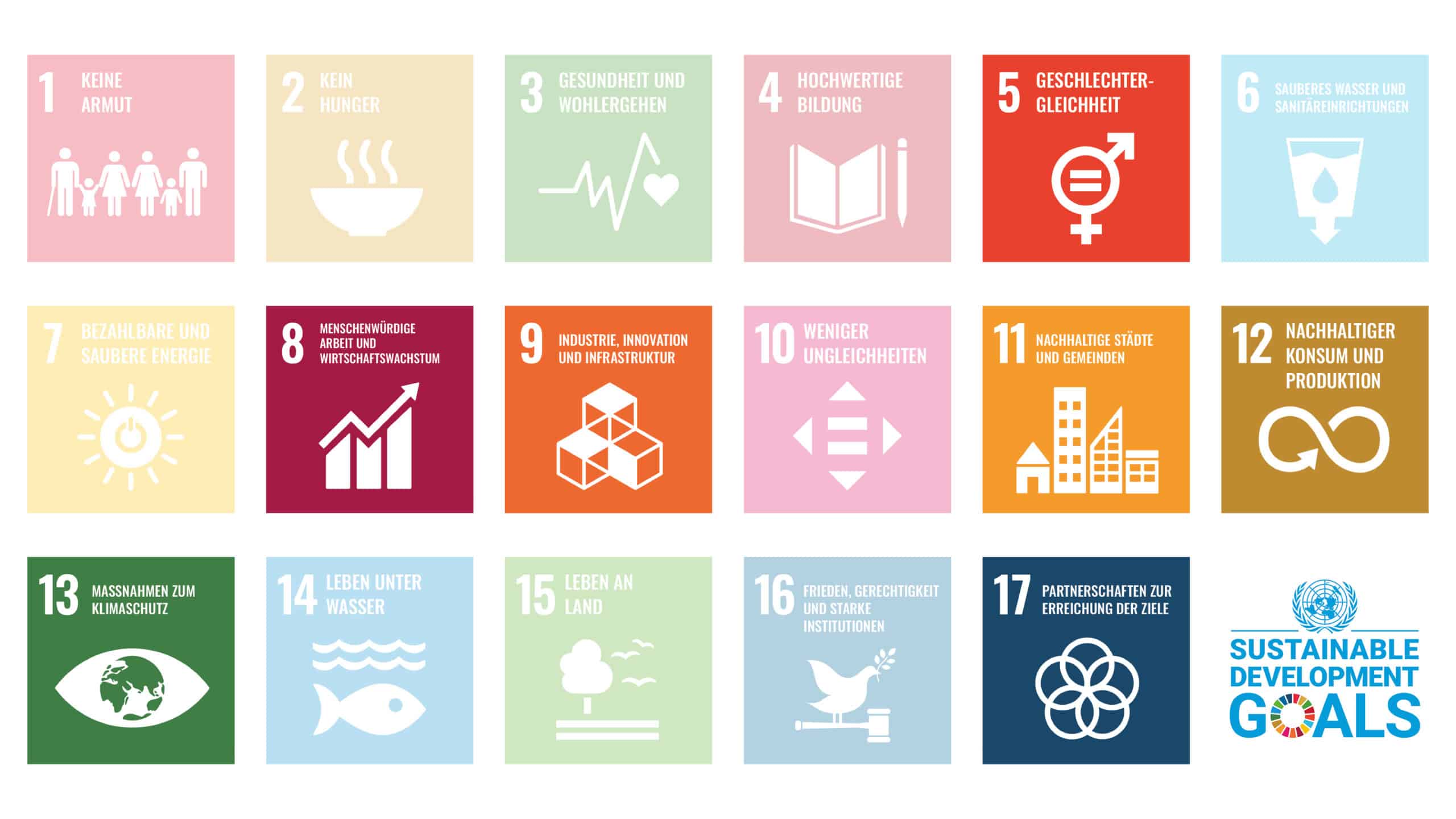Sieben Ziele der SDG auf unserer Bucket List